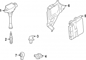 Кронштейн блока ECU компьютер двигателя Nissan Rogue 22-26 1.5T