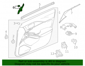 Заглушка бокового зеркала правая Honda Civic XI FE/FL 22-26 черная