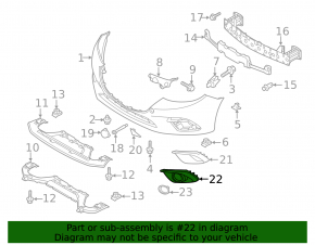 Обрамление птф правое Mazda 3 14-16 BM дорест
