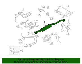 Выпускная трасса средняя часть с резонатором Infiniti FX35 03-08