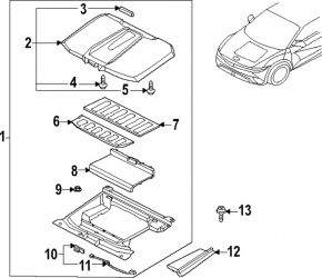 Передний багажник в сборе Hyundai Ioniq 5 22-26