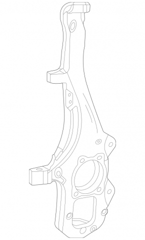 Цапфа передняя правая Mercedes W167 GLE 350 450 20-26 AWD