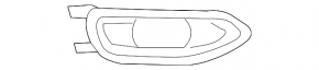 Насадка глушника права BMW 7 G11 G12 16-19 чорний хром, M-Sport
