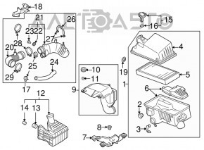 Корпус воздушного фильтра Mazda CX-7 06-12