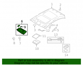 Козырек правый Infiniti G25 G35 G37 4d 06-15 серый