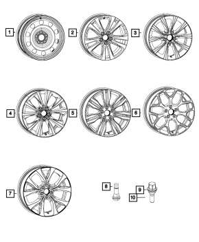 Диск колесный R17 Chrysler 200 15-17