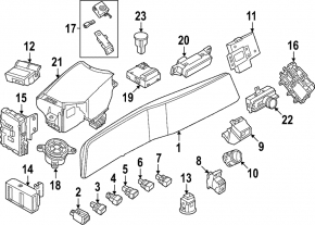 Проекция на лобовое Nissan Ariya 23-26