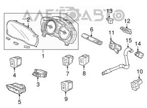 Кнопка start-stop Acura TLX 15-