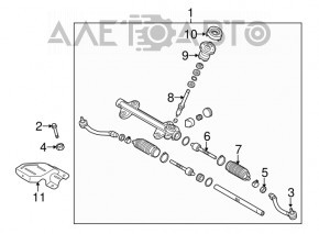 Рулевая тяга левая Kia Forte 4d 14-18