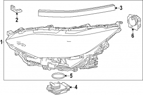 Фара передняя левая Subaru Solterra 23-26