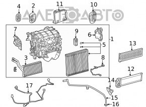 Испаритель Toyota Highlander 20-26 2.4T, 3.5