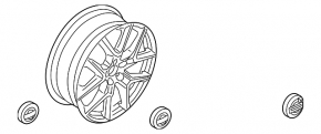 Диск колесный R20 x 8J ET52.5 H2 Volvo XC60 18-21 тип 2, бордюрка