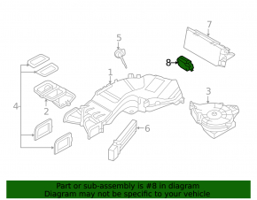 Кнопка вентиляции заднего ряда BMW X5 F15 14-18 3 ряд