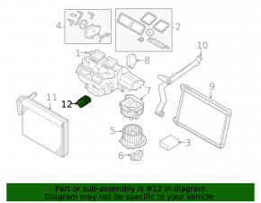 Клапан печки кондиционера BMW X3 F25 11-17
