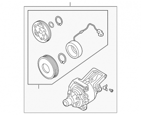 Компрессор кондиционера Mazda CX-3 16-21 2.0