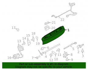 Двері багажника гола нижня частина Land Rover Range Rover 13-21