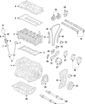 Масляный насос ДВС Land Rover Range Rover Evoque 12-18 2.0