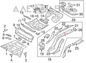 Корыто багажника Audi A5 F5 18-25 на кузове