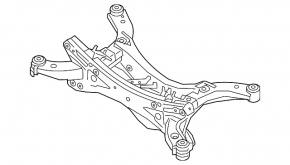 Подрамник задний Mazda CX-9 16-23 AWD