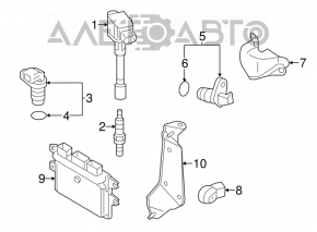 Блок ECU компьютер двигателя Nissan Versa 12-15 CVT