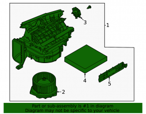 Печка в сборе Nissan Rogue 24-26 JP built
