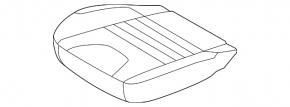 Пассажирское сидение Ford Escape MK3 13-15 без airbag, ткань беж