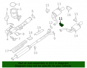 Кронштейн глушителя центральный Nissan Maxima A36 16-23