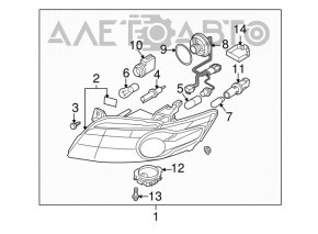 Фара передняя правая Infiniti FX35 FX45 03-06