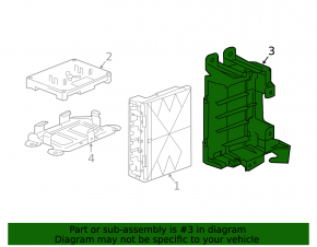 Кронштейн BCM Body Control Module Chevrolet Bolt 17-21
