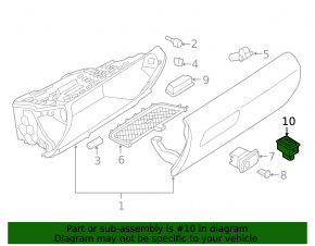 Кнопка открытия крышки багажника BMW 3 F30 12-18 салонная