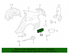 Щиток вентиляции правый Lexus GS300 GS350 GS430 GS450h 06-10