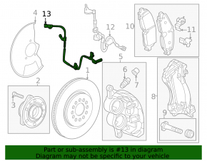 Датчик ABS передний правый Chevrolet Equinox EV 24-26