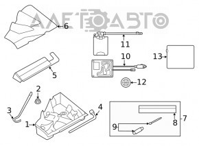 Ручка домкрата Subaru Forester 14-18 SJ тип 2