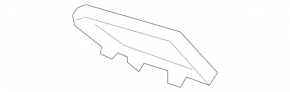 Кнопка открывания крышки багажника салонная Mercedes C-class W205 19-21 черный корпус