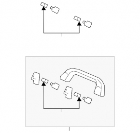 Ручка потолка задняя правая Mazda CX-90 24-26 серая