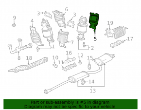 Тепловий екран каталізатора Acura MDX 07-09