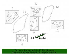 Накладка порога передняя правая Honda Civic X FC 16-21 4d черн, потерта