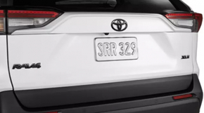 Емблема напис "Hybrid" крила ліва Toyota Rav4 19-24 чорний глянець