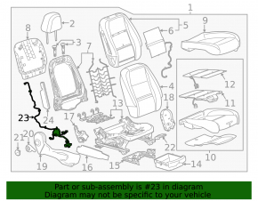 Проводка пассажирского сиденья Buick Encore 13-19