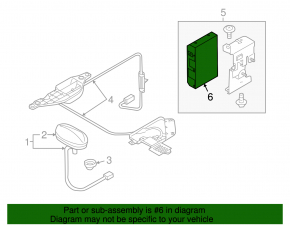 Satellite Radio Module Mazda 6 16-17 usa