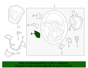 Кнопки управления на руле левые Ford Fusion mk5 13-20