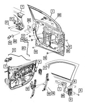 Ручка двери внешняя передняя левая Jeep Patriot 11-17