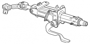 Рульова колонка VW Passat b8 16-19 USA з карданчиком