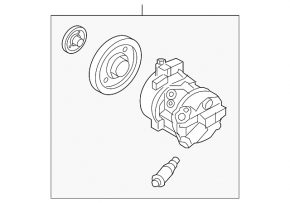 Компрессор кондиционера Hyundai Tucson 16-17 1.6