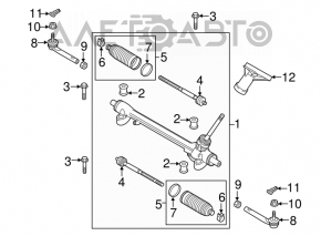 Рульовий наконечник лівий Mazda CX-9 16-23