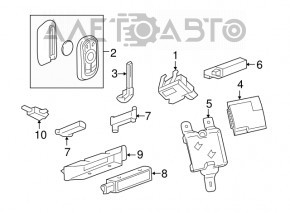 Keyless Entry Control Module Chevrolet Camaro 16-