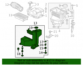 Резонатор воздушный Honda Civic X FC 16-21 1.5T