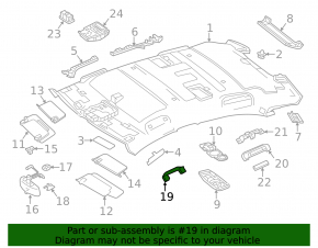 Ручка потолка передняя левая Mercedes W167 GLE 350 450 20-26 серая