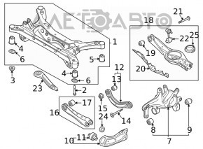 Цапфа задняя правая Kia K5 21-24 FWD