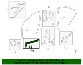 Накладка порога передняя левая Toyota Camry v40 серая, царапины
